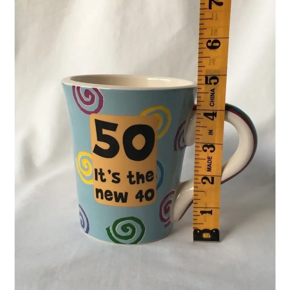 Tumbleweed‎ Pottery Cup 50th Birthday Mug